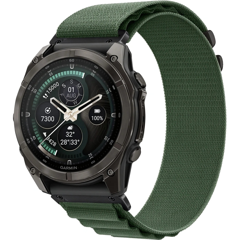 Armband für QuickFit 22 mm, Tech Protect Nylon Pro, Grün (1/6)