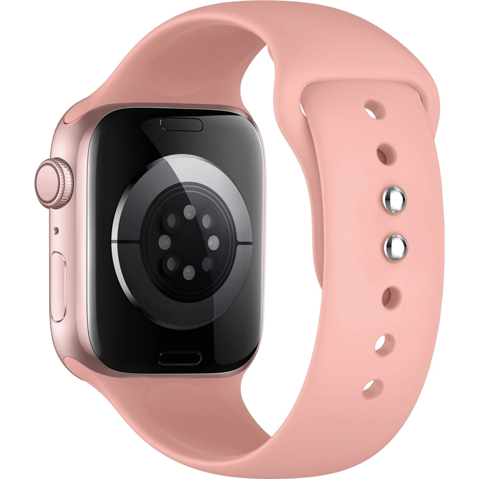 Armband für Apple Watch 49/46/45/44 mm, Tech-Protect Silicone, Rosa (2/9)