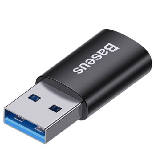 Baseus Ingenuity, Mini OTG Adapter, USB-A auf USB-C Adapter, schwarz