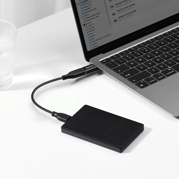 Baseus Ingenuity, Mini OTG Adapter, USB-C auf USB-A Adapter, schwarz