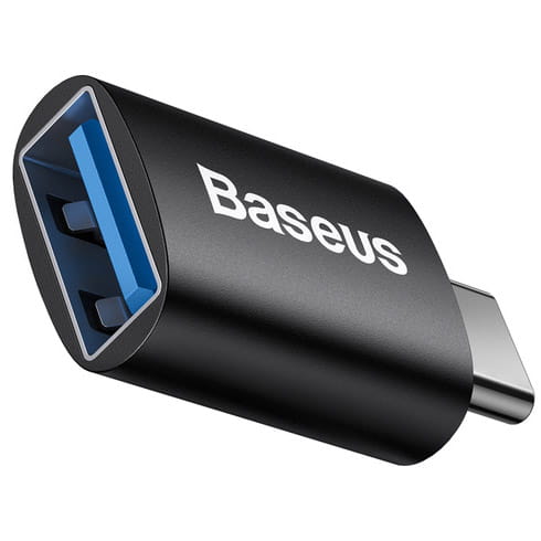 Baseus Ingenuity, Mini OTG Adapter, USB-C auf USB-A Adapter, schwarz