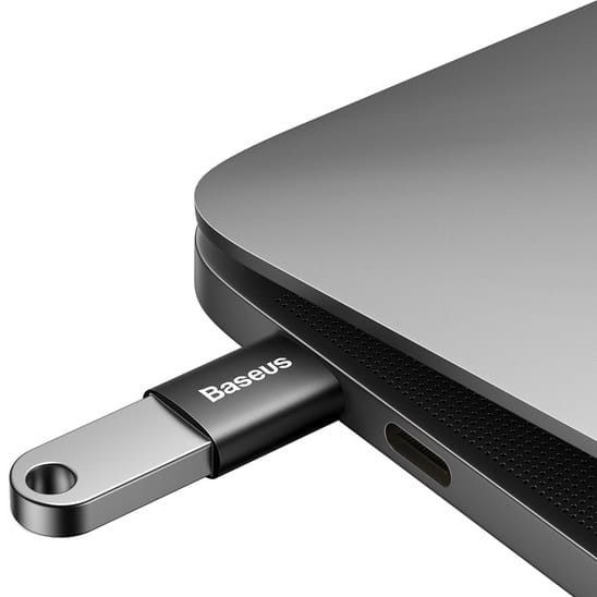 Baseus Ingenuity, Mini OTG Adapter, USB-C auf USB-A Adapter, schwarz