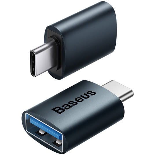 Baseus Ingenuity, Mini OTG Adapter, USB-C auf USB-A Adapter, blau