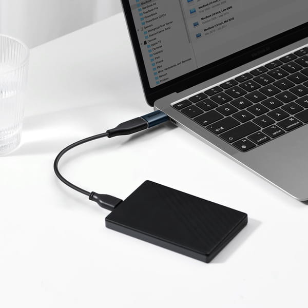 Baseus Ingenuity, Mini OTG Adapter, USB-C auf USB-A Adapter, blau