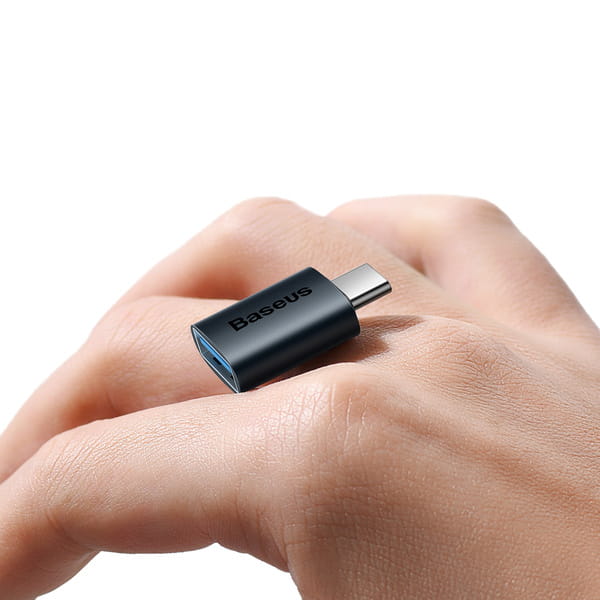 Baseus Ingenuity, Mini OTG Adapter, USB-C auf USB-A Adapter, blau
