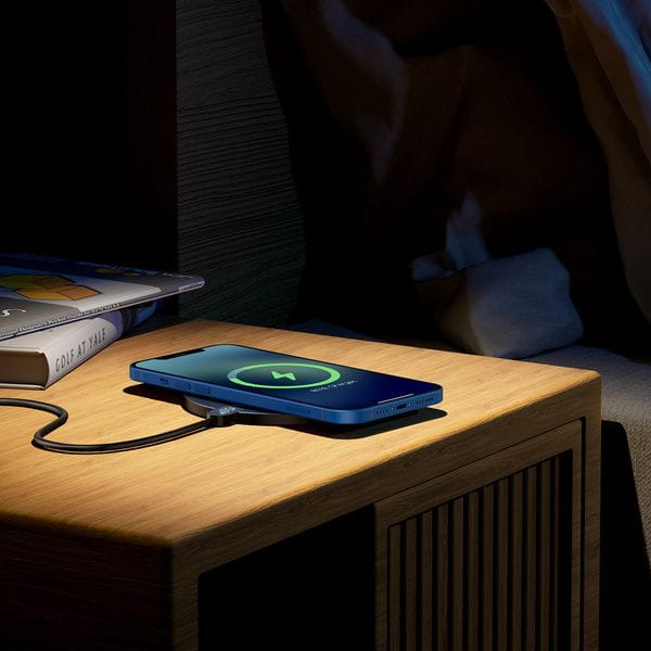 Drahtloses Ladegerät Baseus Digital LED Display Gen 2 Wireless Charger 15W, Schwarz