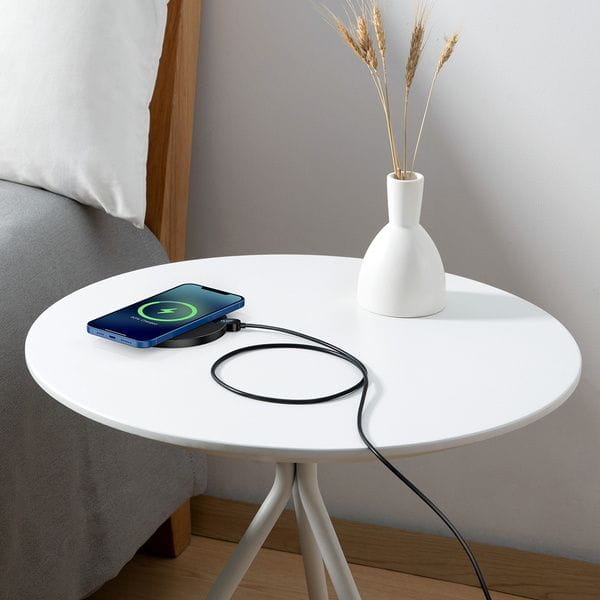 Drahtloses Ladegerät Baseus Digital LED Display Gen 2 Wireless Charger 15W, Schwarz