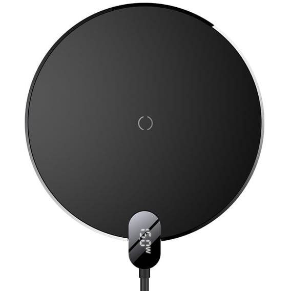 Drahtloses Ladegerät Baseus Digital LED Display Gen 2 Wireless Charger 15W, Schwarz