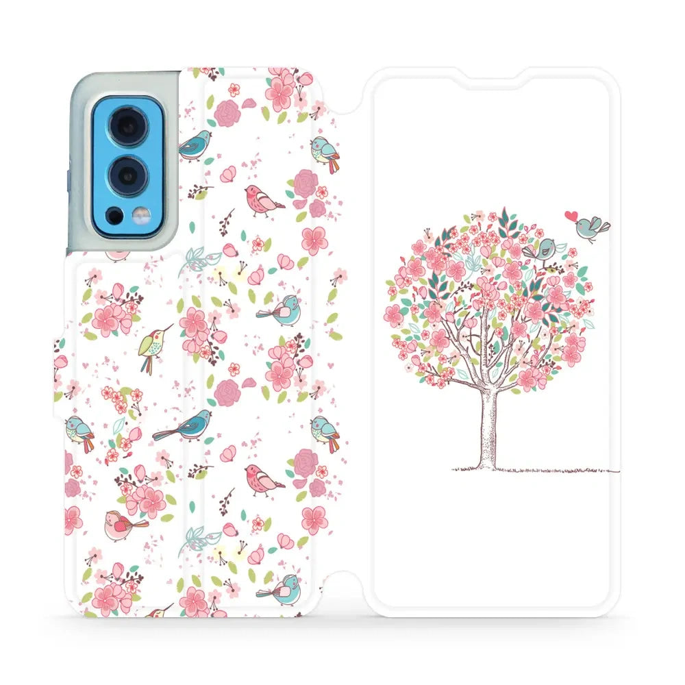 Handyhülle mit klappe für OnePlus Nord 2 5G, Mobiwear Book, Rosa Hain