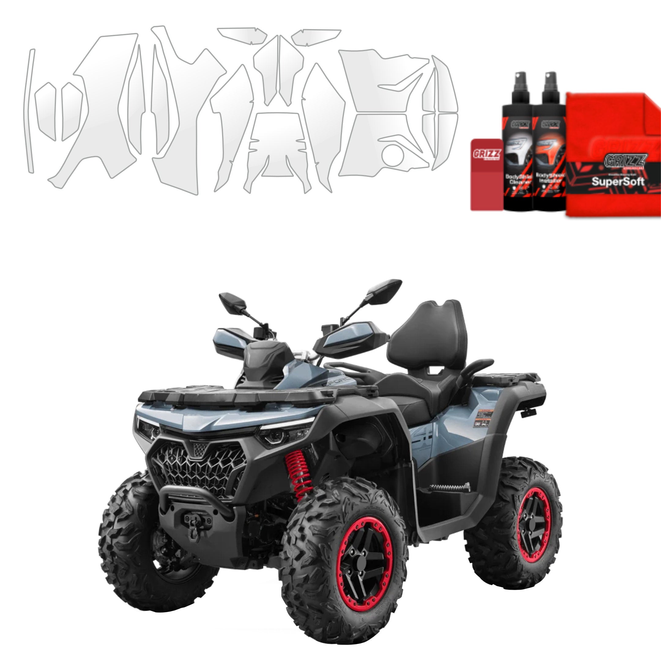20in1 Schutzfolie Grizz Protector - CFMOTO CFORCE 850 Touring (2025-2026)