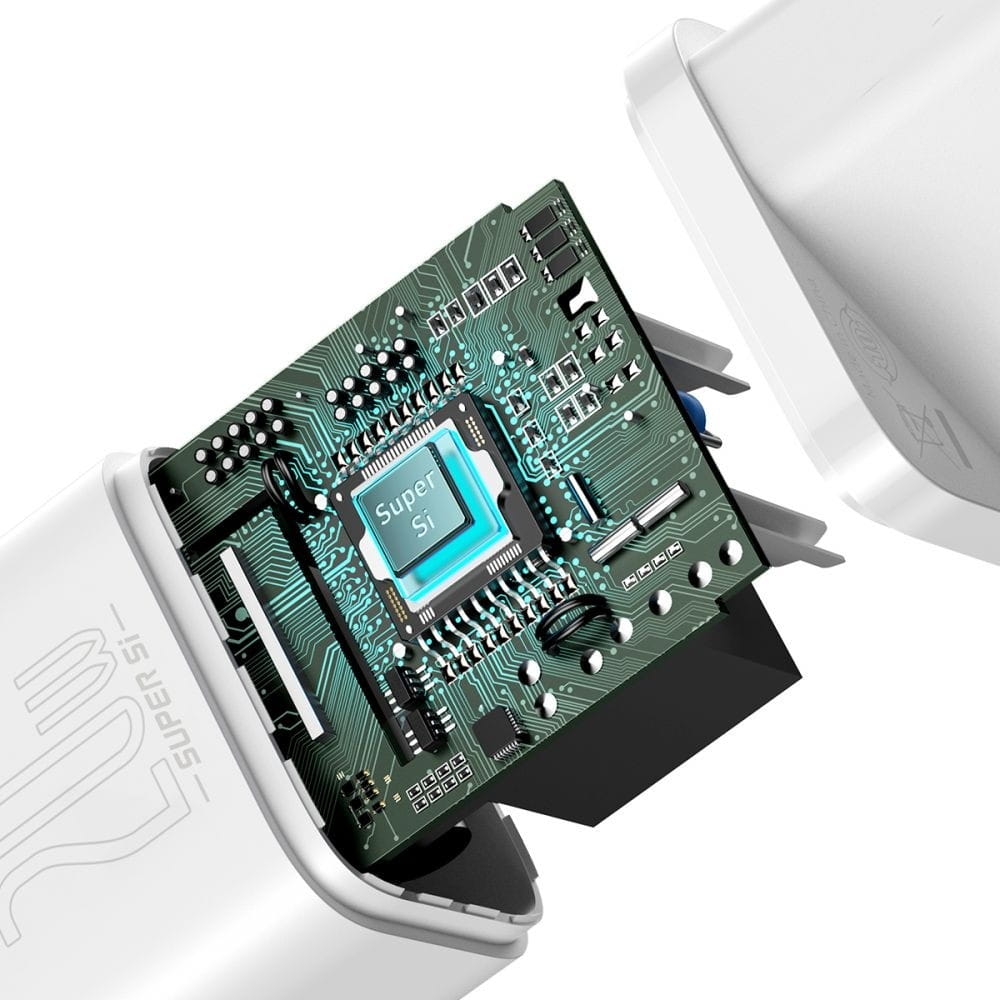 Baseus Super Si Pro QC PD USB-A, USB-C, 30W, weiß