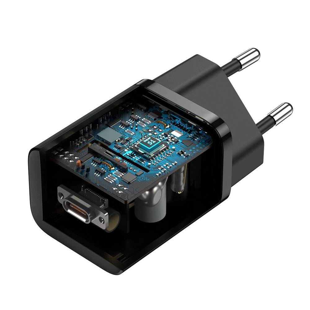 Wandladegerät Baseus Super Si QC USB-C, 25W, Schwarz