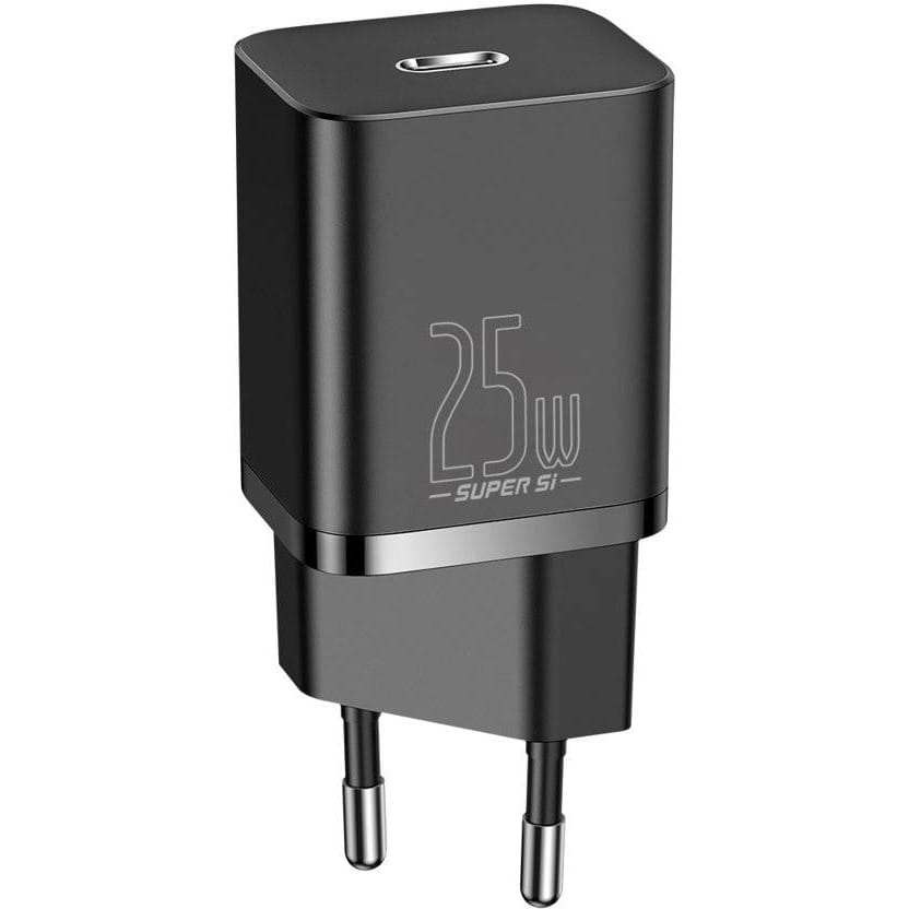 Wandladegerät Baseus Super Si QC USB-C, 25W, Schwarz