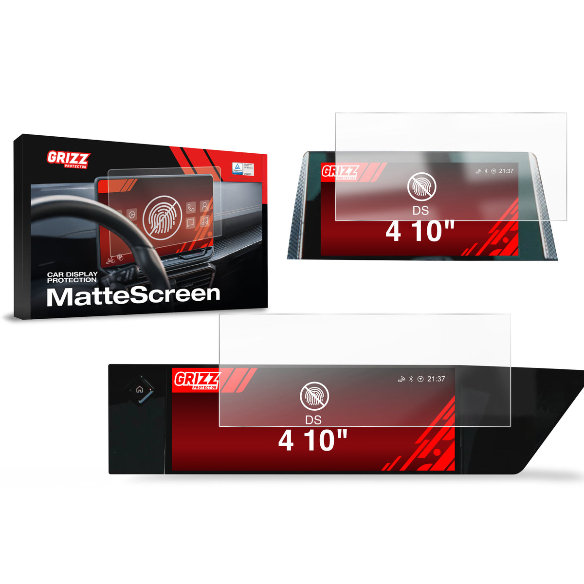 Matte Autodisplayfolie 2in1 für DS4 (2021-2024), Grizz Protector