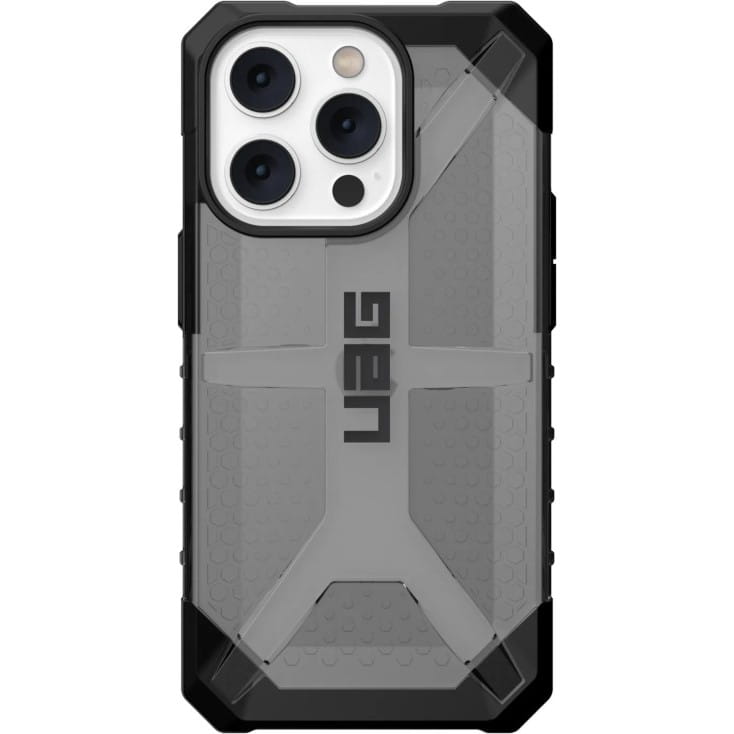 Schutzhülle UAG Plasma für iPhone 14 Pro, Transparent-Rauchfarben
