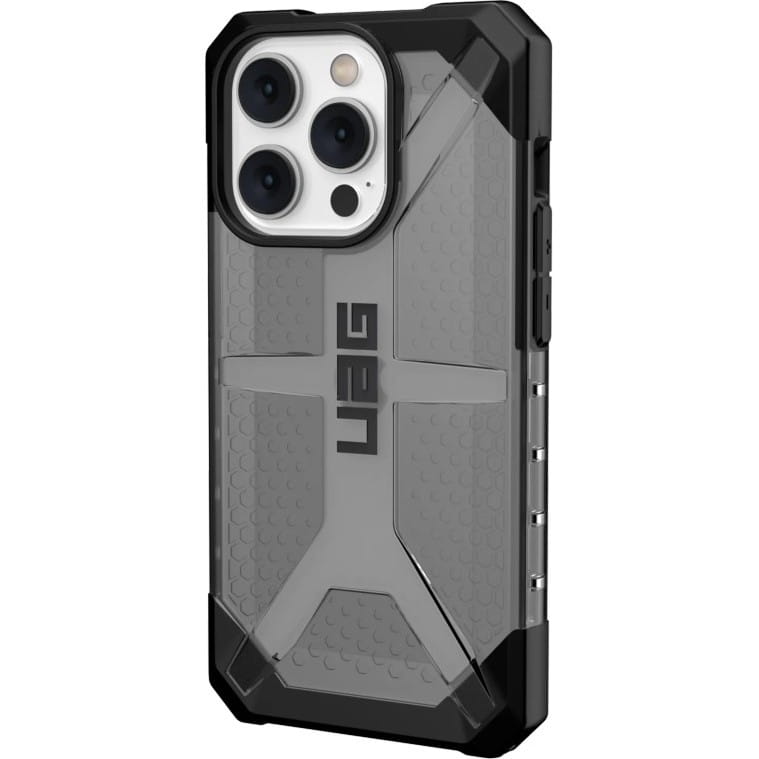 Schutzhülle UAG Plasma für iPhone 14 Pro, Transparent-Rauchfarben