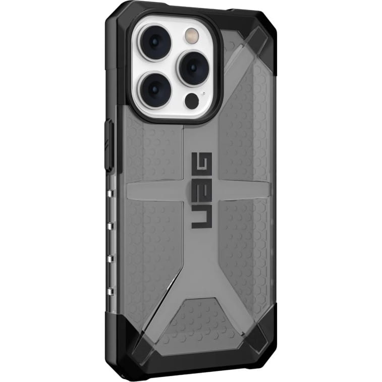Schutzhülle UAG Plasma für iPhone 14 Pro, Transparent-Rauchfarben