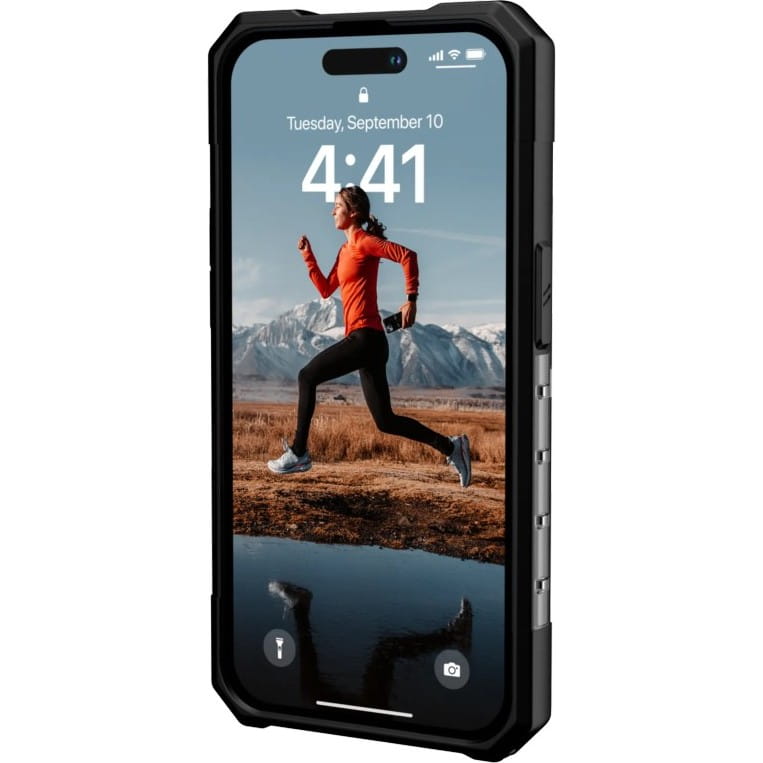 Schutzhülle UAG Plasma für iPhone 14 Pro, Transparent-Rauchfarben