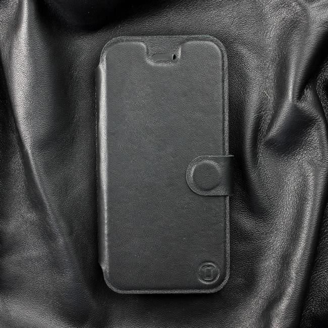 Echtleder Handyhülle für Galaxy A53 5G, Mobiwear Leather, Schwarz