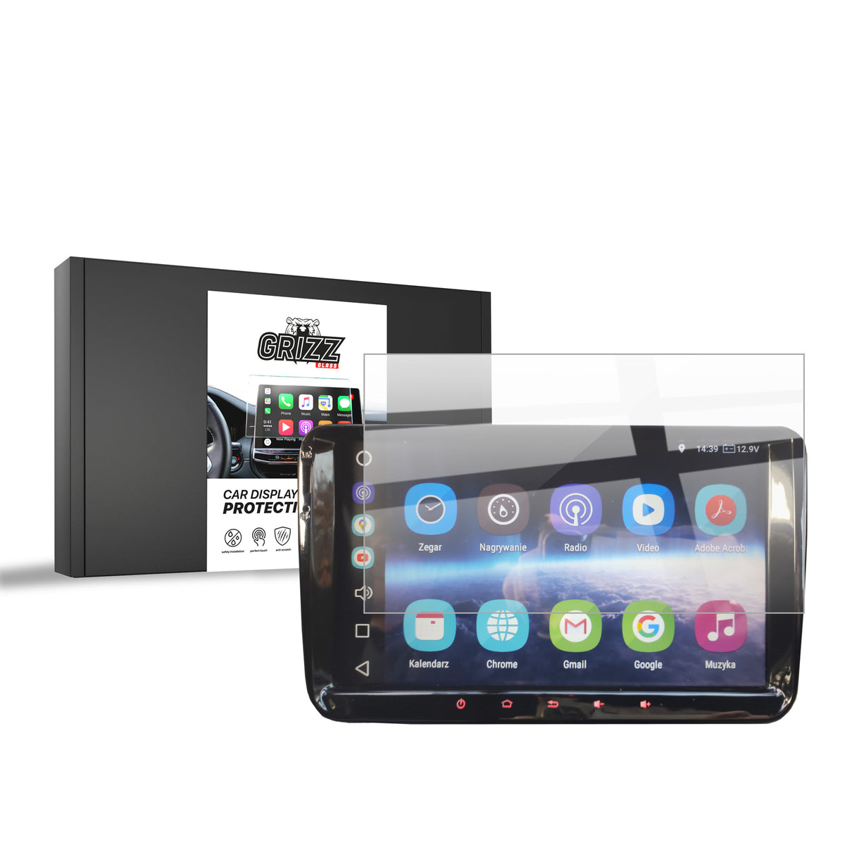 Keramische Autodisplayfolie für Volkswagen Golf 6 GTI 9" Android Radio, Grizz Protector