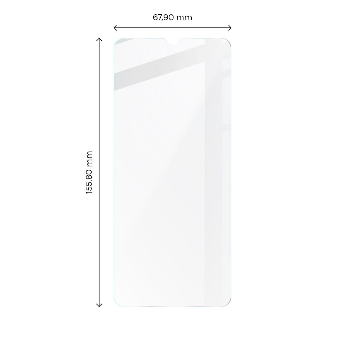 Gehärtetes Glas Bizon Glass Clear für Realme C33