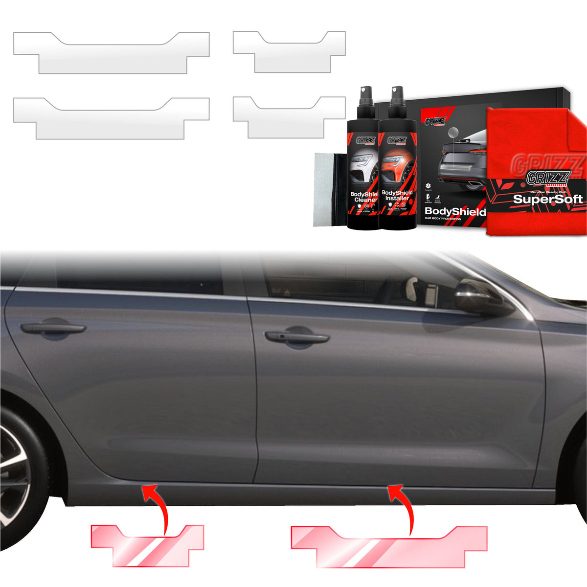 4in1 Schutzfolie Grizz Protector für Schweller - Hyundai i30 Wagon (2020-2026)