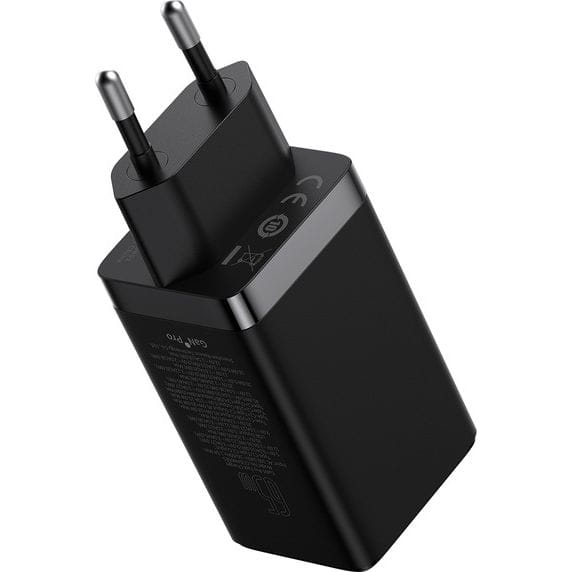 Ladegerät Baseus GaN5 Pro 2x USB-C, USB-A 65W, Schwarz