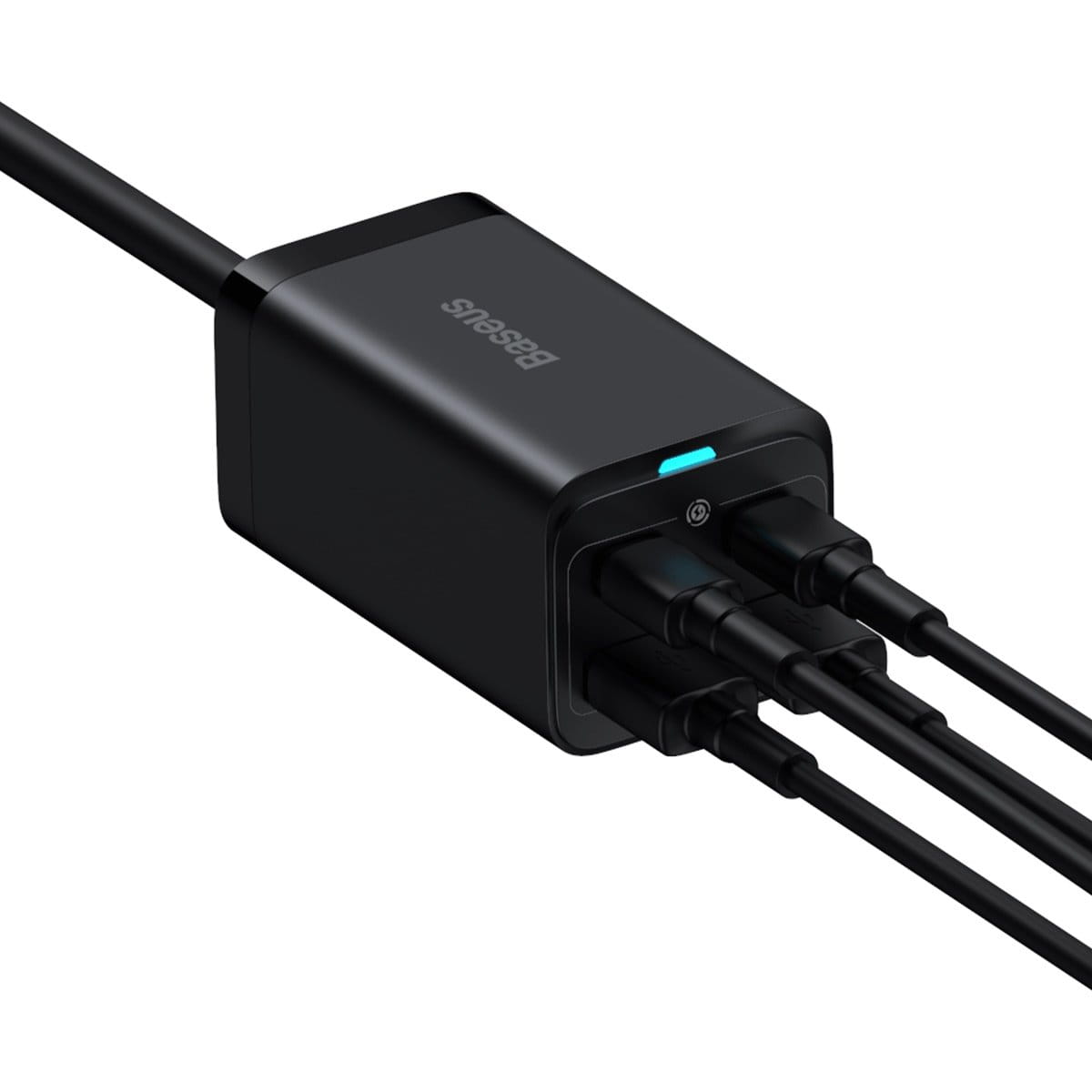 Wandladegerät Baseus GaN3 Pro QC 2x USB-C 2x USB-A, 100W, Schwarz