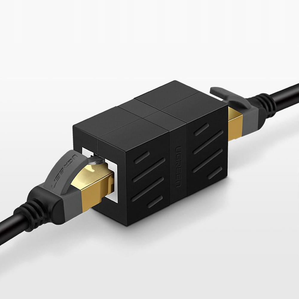 Stecker, RJ45-Netzwerkverlängerungskabel, Ugreen NW114 Ethernet, 8P/8C, Cat.7, UTP, Schwarz