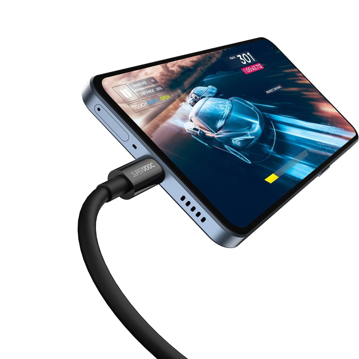 Kabel Baseus Superior Series Supervooc 65W USB-A für USB-C 1m, Schwarz
