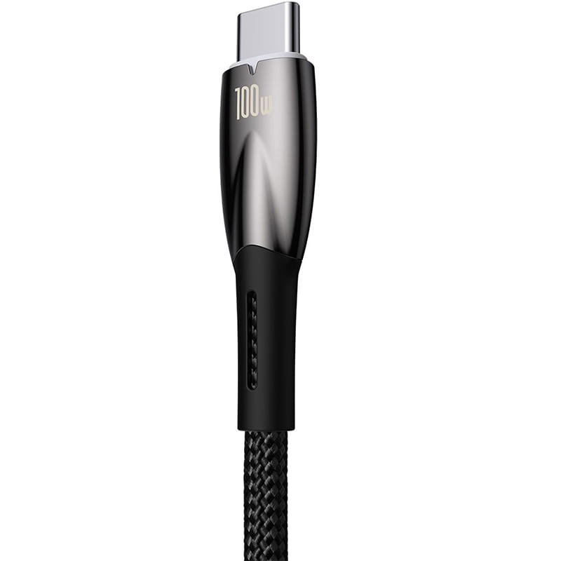 Kabel Baseus Glimmer Series 100 W USB-A zu USB-C 1m, Schwarz