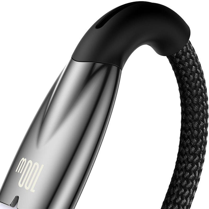 Kabel Baseus Glimmer Series 100 W USB-A zu USB-C 1m, Schwarz