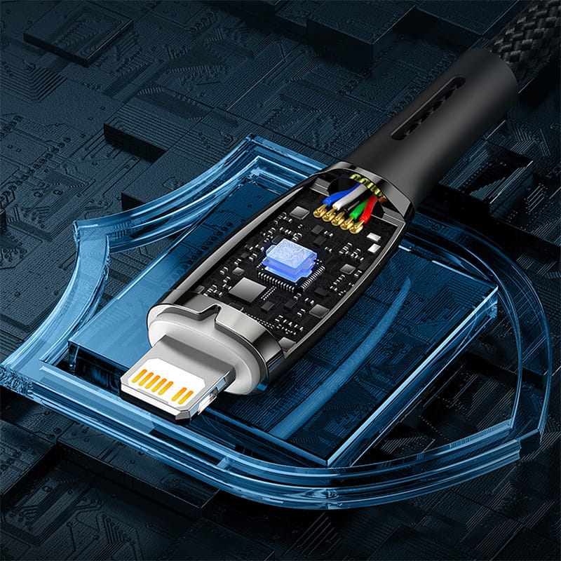 Kabel Baseus Glimmer Series 100 W USB-A zu USB-C 1m, Schwarz