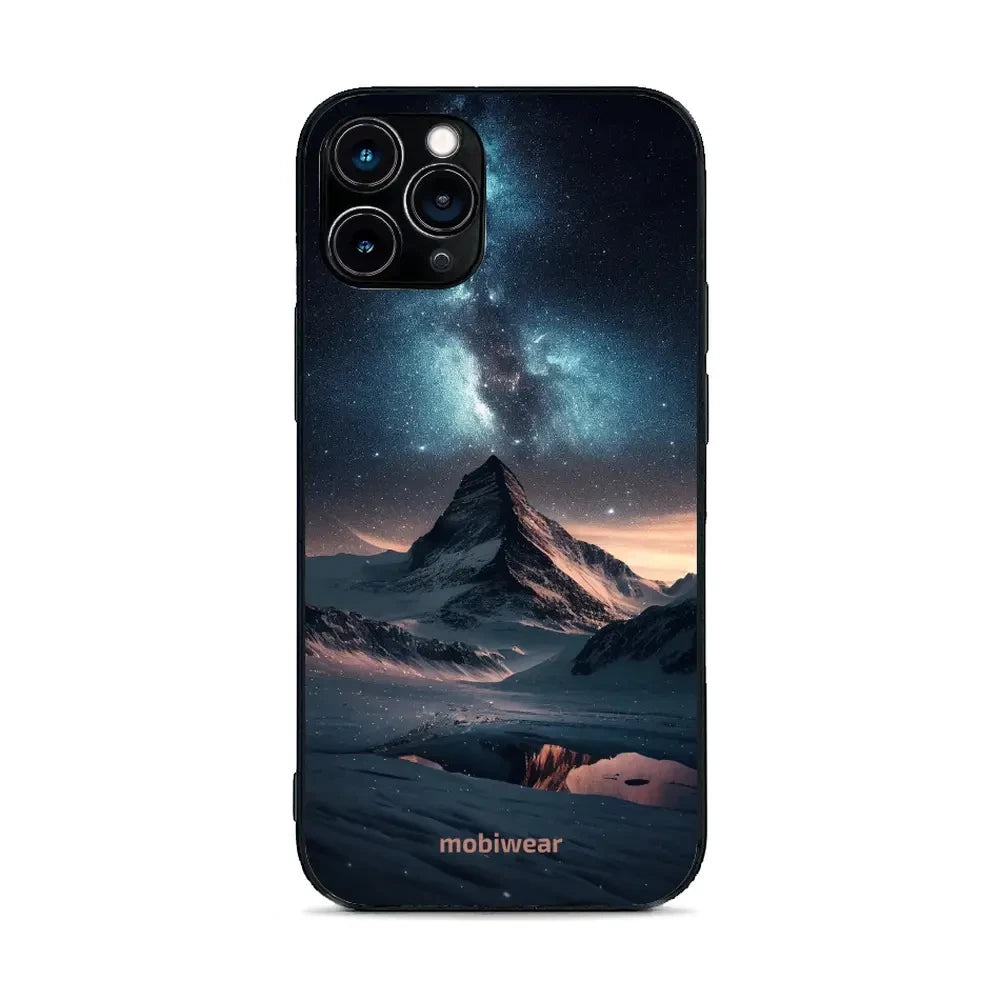 Handyhülle für iPhone 11 Pro, Mobiwear Glossy Case, Nachtberg