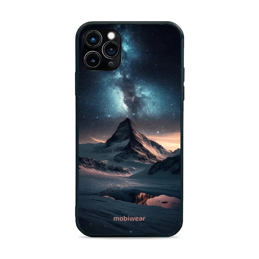 Handyhülle für iPhone 11 Pro Max, Mobiwear Glossy Case, Nachtberg