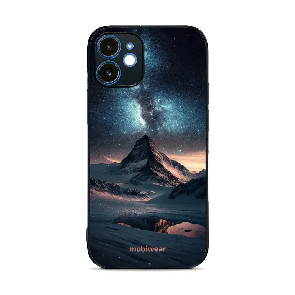 Handyhülle für iPhone 12, Mobiwear Glossy Case, Nachtberg