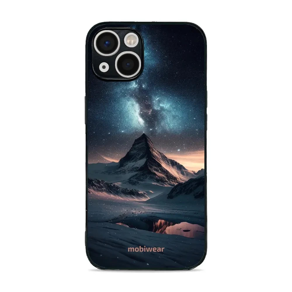 Handyhülle für iPhone 13, Mobiwear Glossy Case, Nachtberg