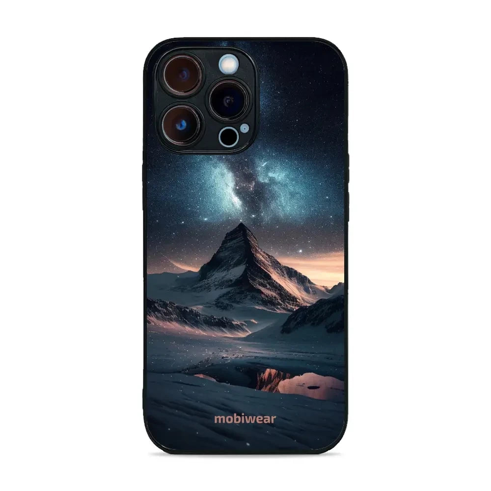 Handyhülle für iPhone 13 Pro, Mobiwear Glossy Case, Nachtberg