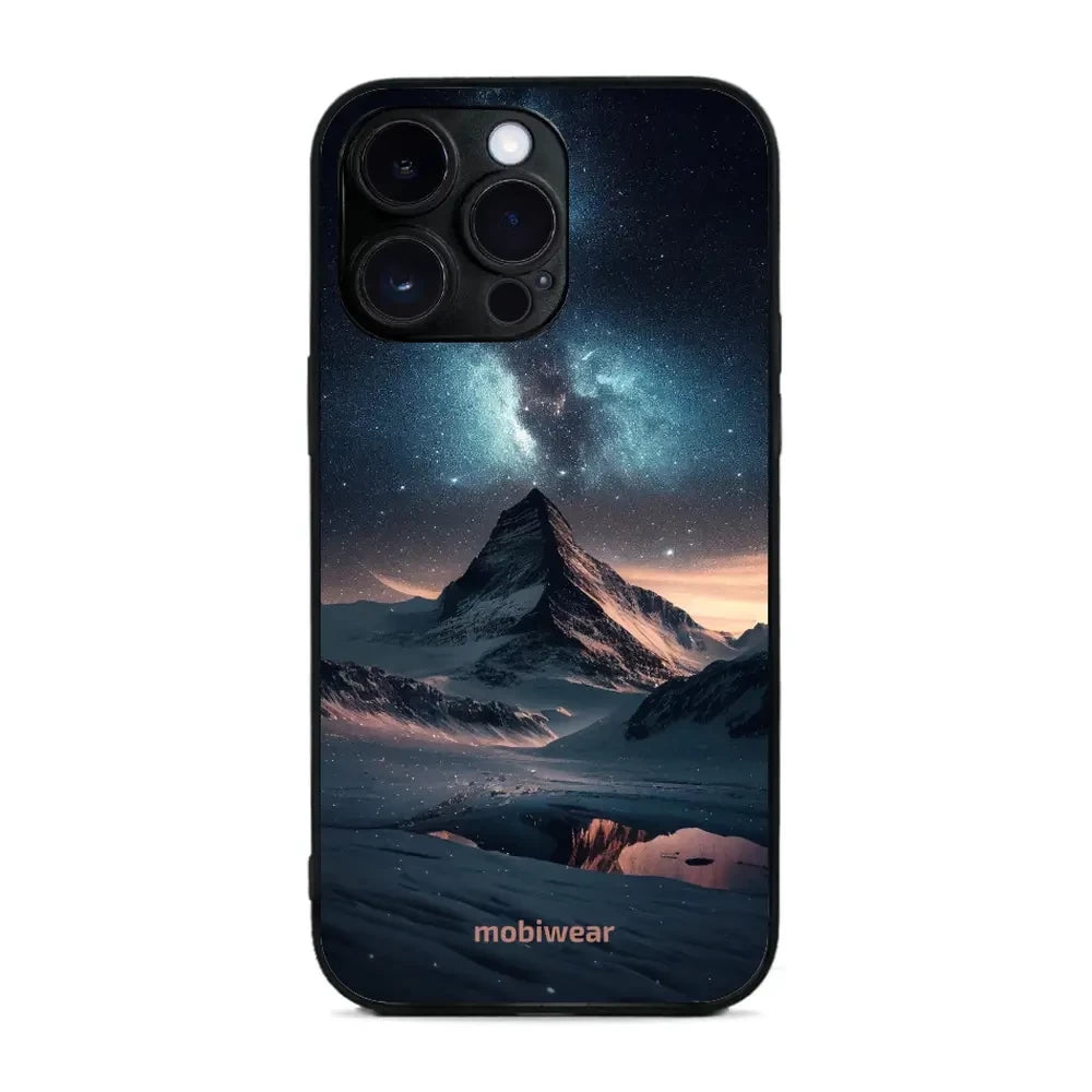 Handyhülle für iPhone 14 Pro Max, Mobiwear Glossy Case, Nachtberg