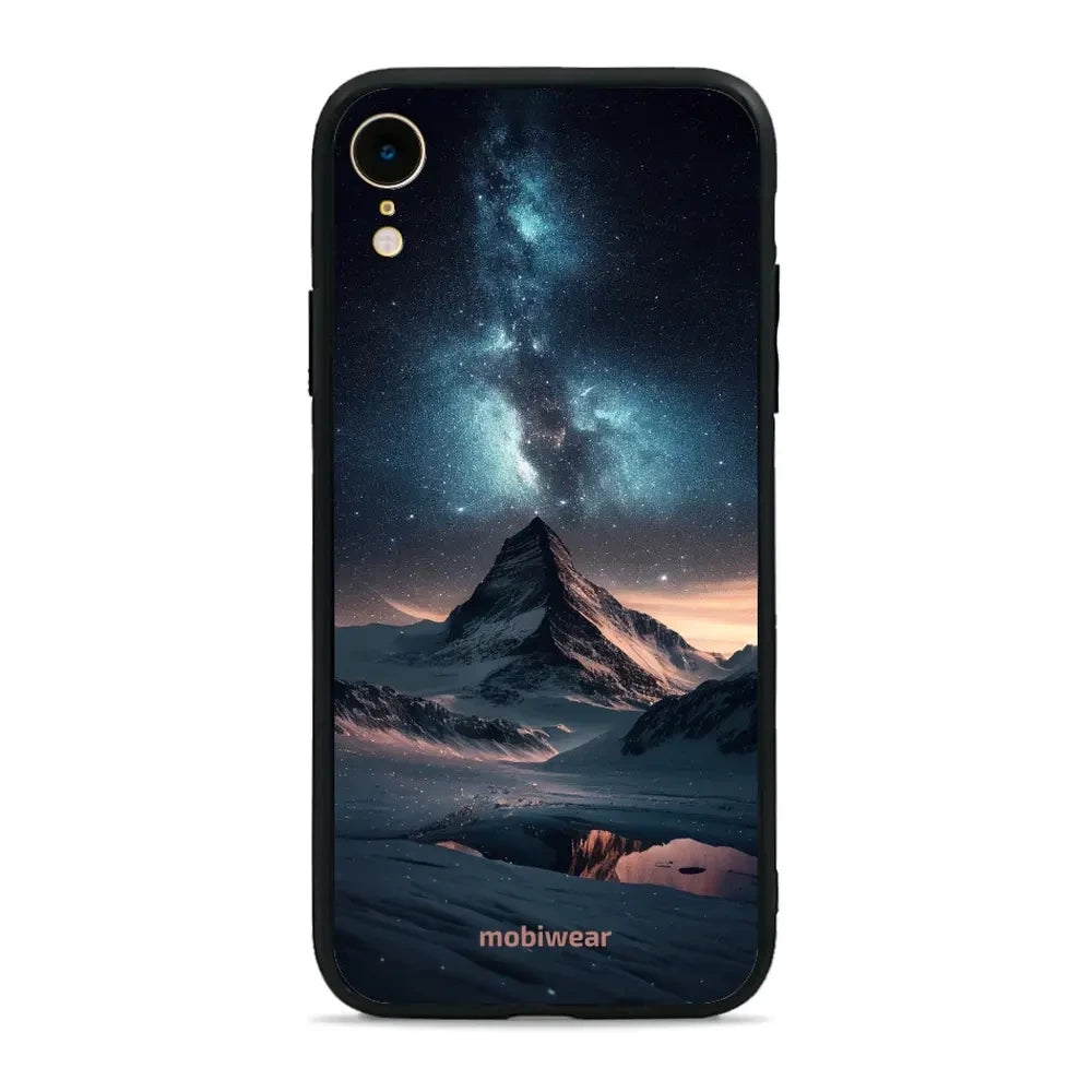 Handyhülle für iPhone Xr, Mobiwear Glossy Case, Nachtberg