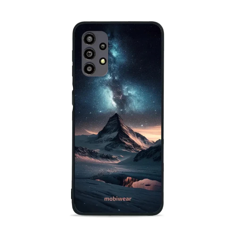 Handyhülle für Galaxy A32 5G, Mobiwear Glossy Case, Nachtberg