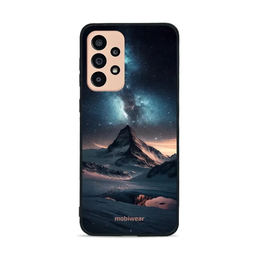 Handyhülle für Galaxy A33 5G, Mobiwear Glossy Case, Nachtberg