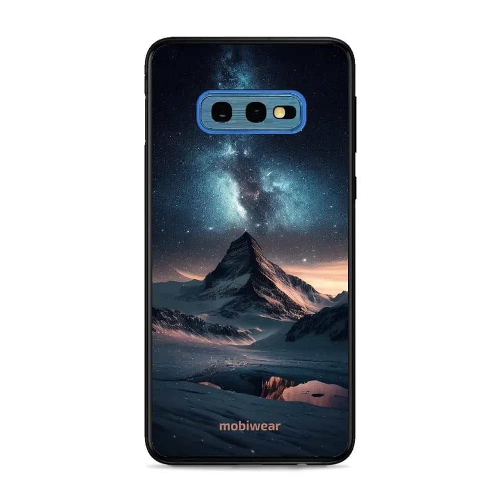 Handyhülle für Galaxy S10e, Mobiwear Glossy Case, Nachtberg