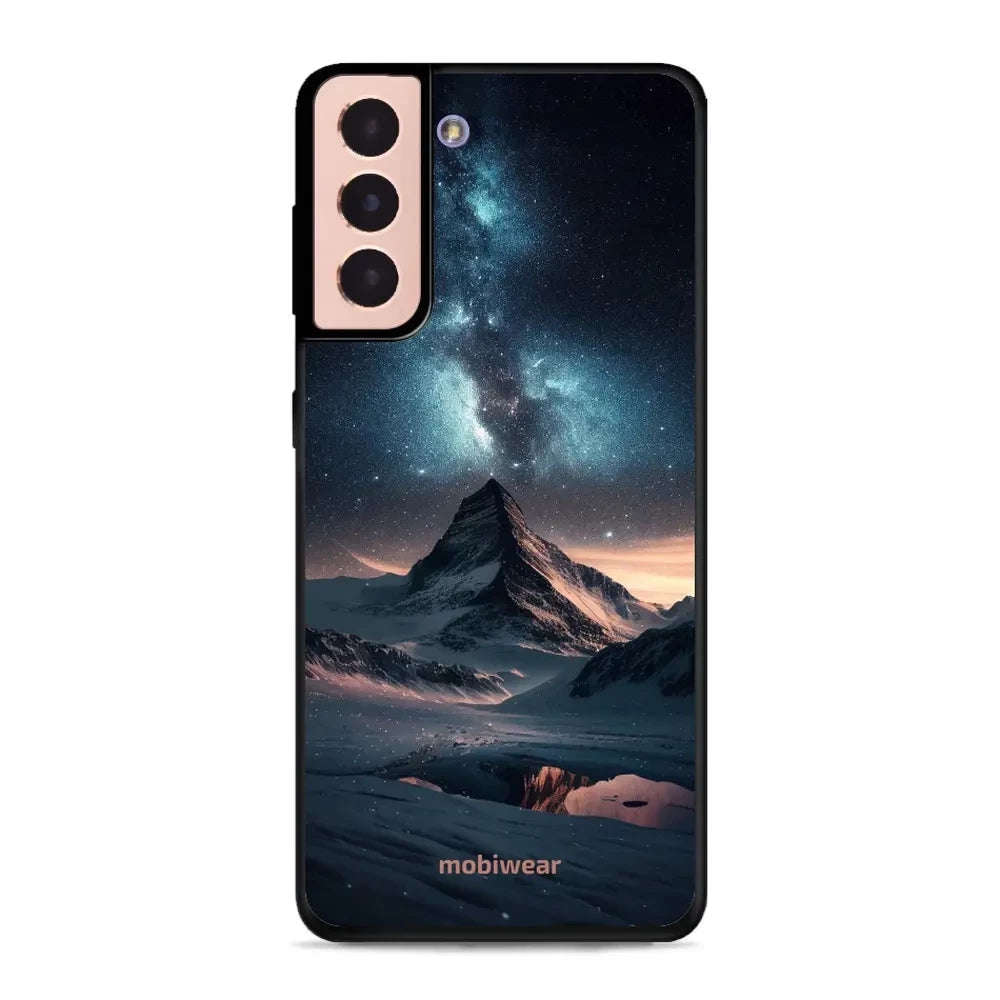 Handyhülle für Galaxy S21, Mobiwear Glossy Case, Nachtberg