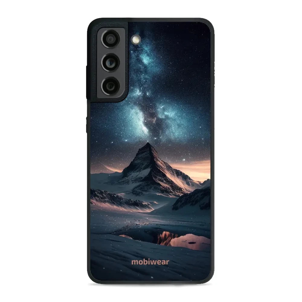 Handyhülle für Galaxy S21 FE, Mobiwear Glossy Case, Nachtberg