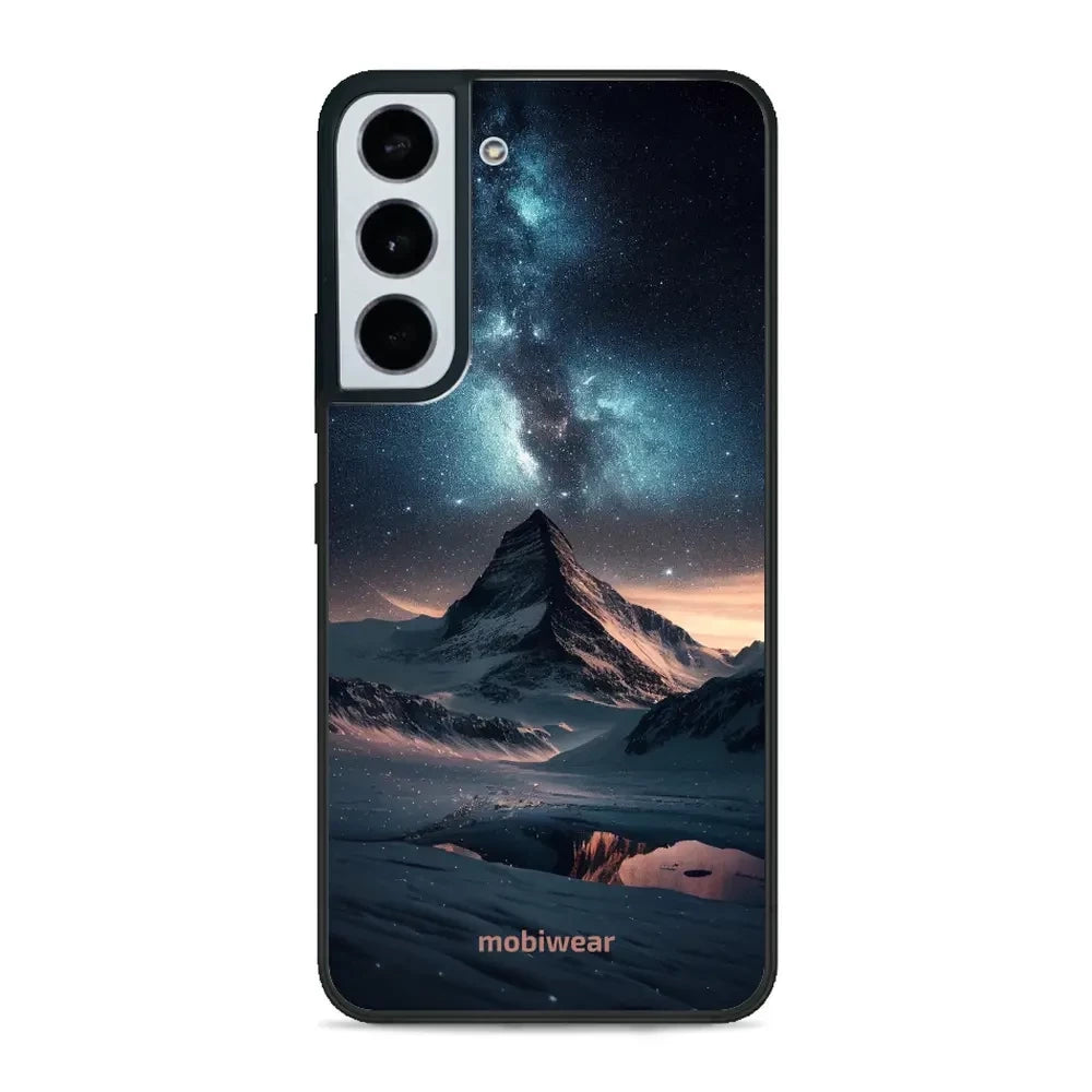 Handyhülle für Galaxy S22, Mobiwear Glossy Case, Nachtberg