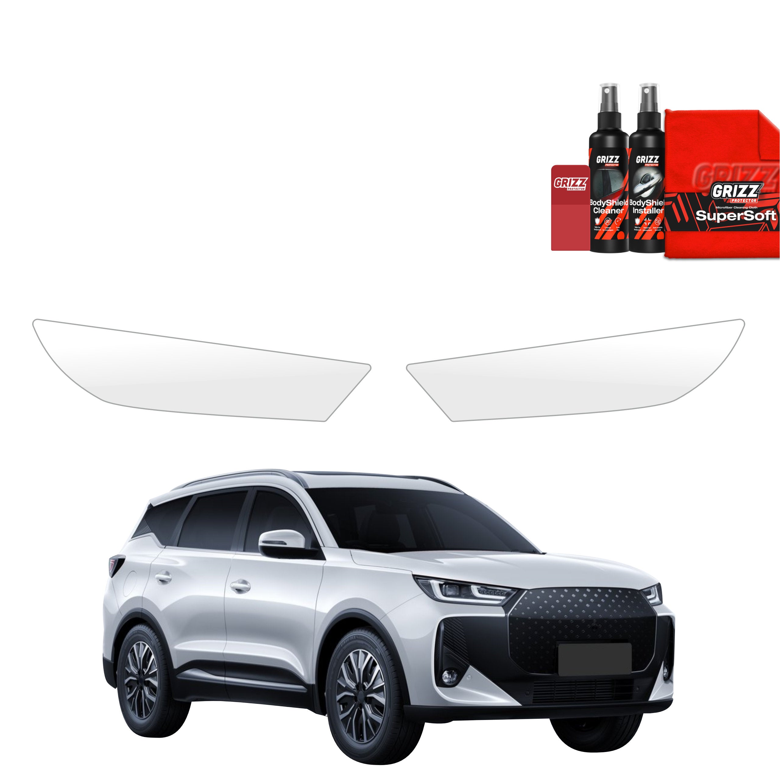 2in1 Schutzfolie Grizz Protector für Scheinwerfer - Chery Tiggo 7 (2025-2026)
