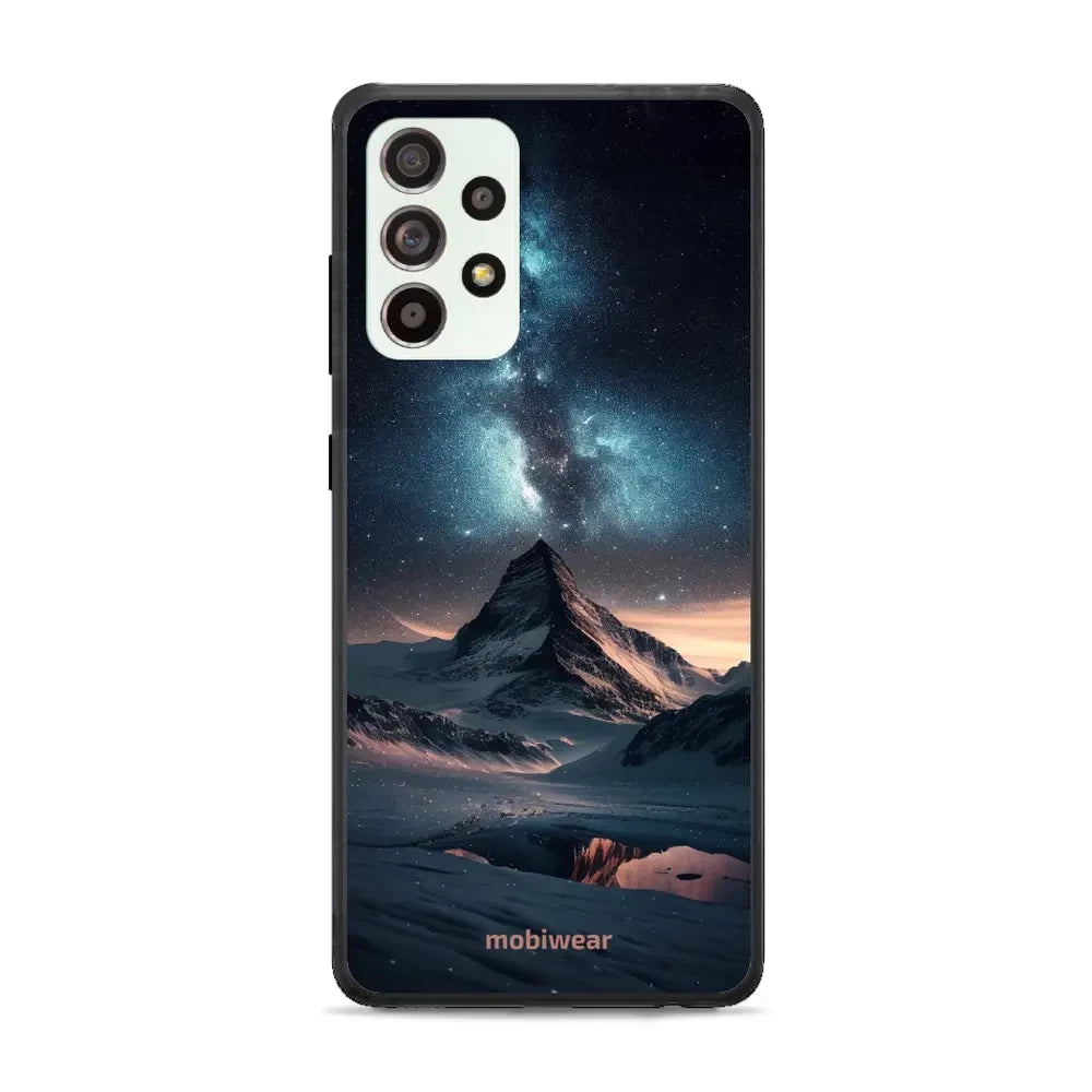 Handyhülle für Galaxy A52s 5G, Mobiwear Glossy Case, Nachtberg