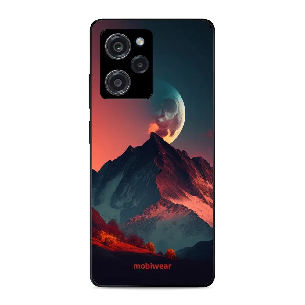 Handyhülle für Xiaomi POCO X5 Pro, Mobiwear Glossy Case, Gebirgsdämmerung