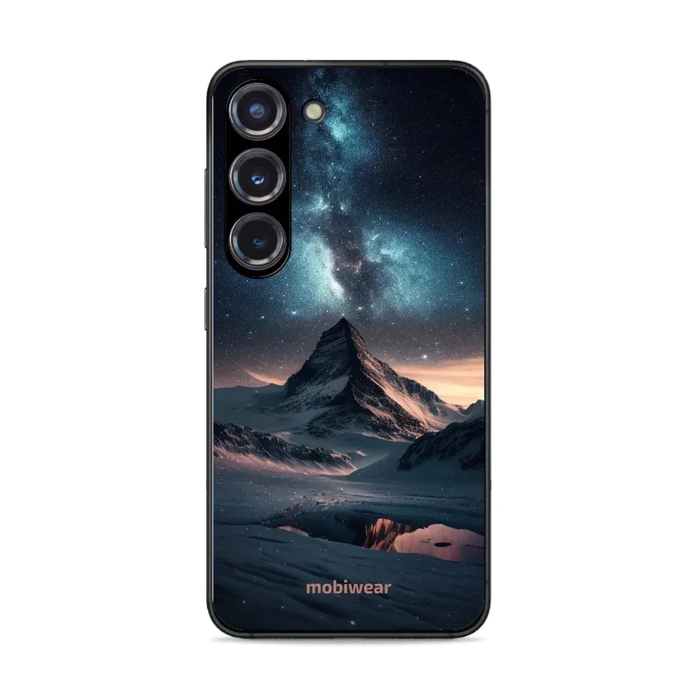 Handyhülle für Galaxy S23, Mobiwear Glossy Case, Nachtberg